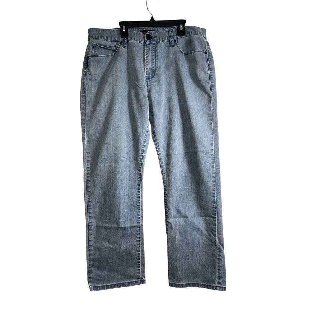 GUESS Triangle Pocket Slim Straight Del Mar Fit Denim Jeans Women's Size‎ 34